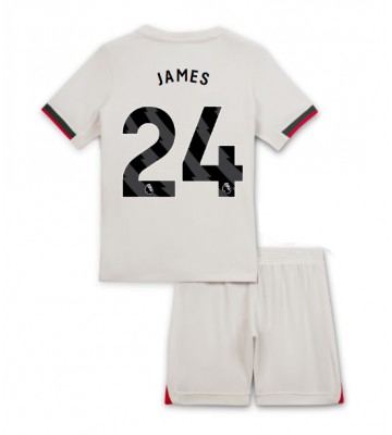 Chelsea Reece James #24 Udebanetrøje Børn 2025-26 Kortærmet (+ Korte bukser)